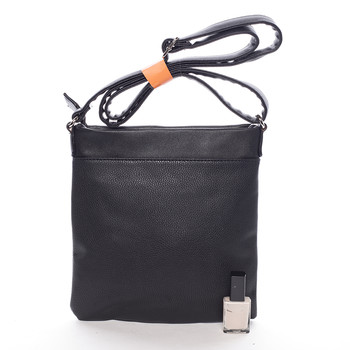 Moderná dámska crossbody kabelka čierna - David Jones azurínom zosieťovaného