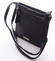 Moderná dámska crossbody kabelka čierna - David Jones azurínom zosieťovaného