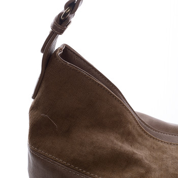 Módna dámska kabelka cez plece hnedá - David Jones loty