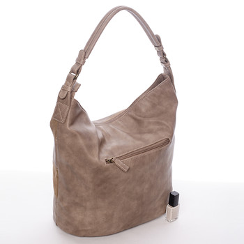 Módna dámska kabelka cez plece hnedá - David Jones loty