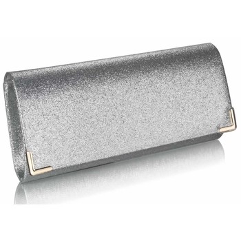 Strieborná glitterová listová kabelka LSE00235