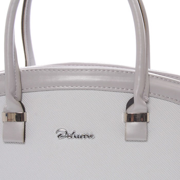 Elegantná svetlo šedá dámska kabelka do spoločnosti - Delami Renee