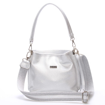 Dámska crossbody kabelka strieborná - Delami Fanetta