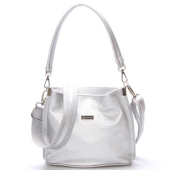 Dámska crossbody kabelka strieborná - Delami Fanetta
