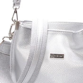 Dámska crossbody kabelka strieborná - Delami Fanetta