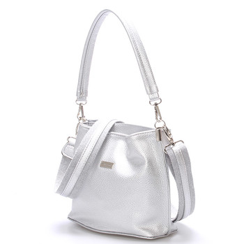 Dámska crossbody kabelka strieborná - Delami Fanetta