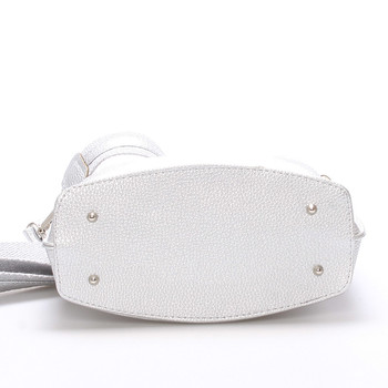 Dámska crossbody kabelka strieborná - Delami Fanetta