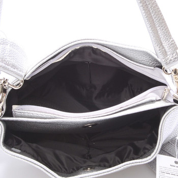 Dámska crossbody kabelka strieborná - Delami Fanetta