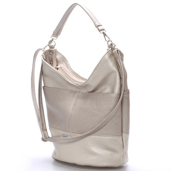 Elegantná zlatá dámska kabelka cez rameno - Delami Shakira