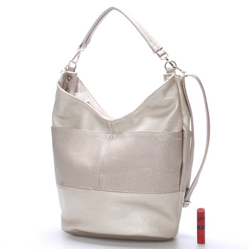 Elegantná zlatá dámska kabelka cez rameno - Delami Shakira