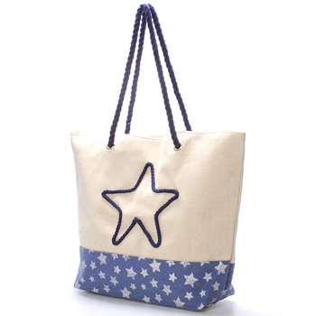 Plážová modrá taška - Delami Stars