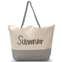 Plážová sivá taška Summer - Delami Sunline