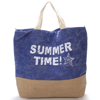Plážová taška Summer Time modrá - Delami Sania