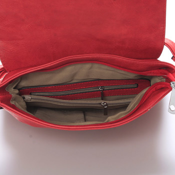 Dámska crossbody kabelka červená - Delami Sun