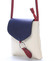 Dámska kožená crossbody kabelka béžovo-modro-červená - ItalY Saffie