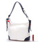 Biela kožená kabelka cez plece crossbody ItalY Harmony