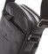 Čierna luxusná kožená taška na doklady Hexagona 129477