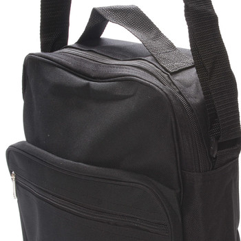 Pánska látková taška cez rameno čierna - Sanchez Vimax