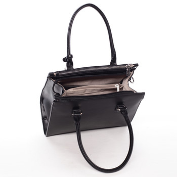 Luxusná dámska kabelka do ruky čierna - David Jones Plum