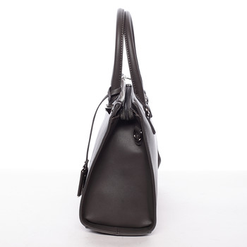 Luxusná dámska kabelka do ruky tmavosivá - David Jones Plum