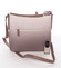 Elegantní dámská crossbody kabelka hnědá - David Jones Cién