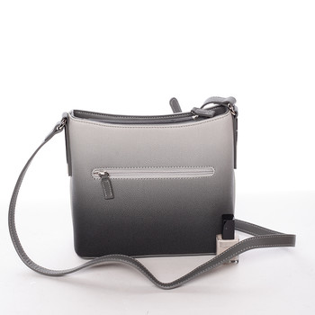 Elegantná dámska crossbody kabelka čierno šedá - David Jones Cién