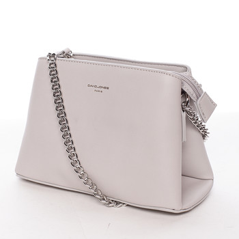 Dámska crossbody kabelka svetlo šedá - David Jones Deppari