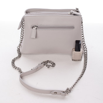 Dámska crossbody kabelka svetlo šedá - David Jones Deppari