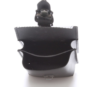 Pánska čierna kožená vrecko na opasok - Greis Gerr