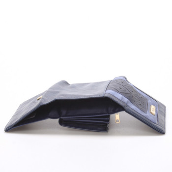 Veľká luxusná modrá peňaženka - Dudlin M242