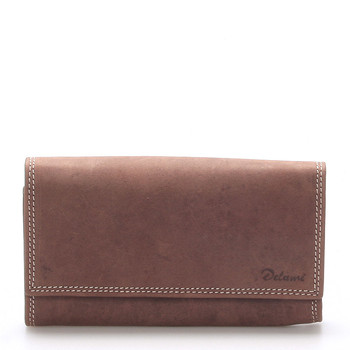Dámska kožená peňaženka hnedá - Delami Guara