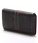 Dámska kožená peňaženka čierno/červená - Delami Lestiel