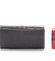 Dámska kožená peňaženka čierno/červená - Delami Lestiel