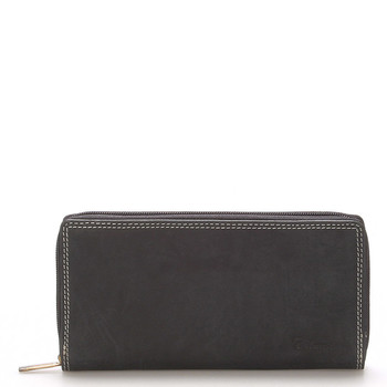 Čierna dámska kožená peňaženka - Delami Bah