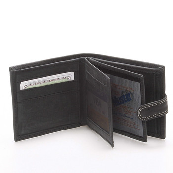 Pánska kožená peňaženka čierna - Delami Siri