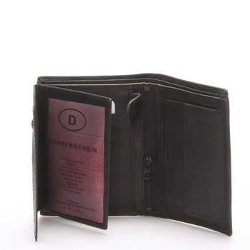 Pánska kožená peňaženka čierna - Delami Matt