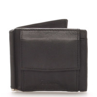 Malá kožená čierna peňaženka - Delami 8697