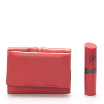 Kožená červená peňaženka - Delami 9386