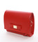 Luxusná dámska listová kabelka červená matná - Delami Chicago Fresno