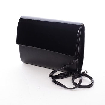Stredná dámska elegantná listová kabelka čierna matná - Delami Sandiego