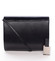 Stredná dámska elegantná listová kabelka čierna matná - Delami Sandiego
