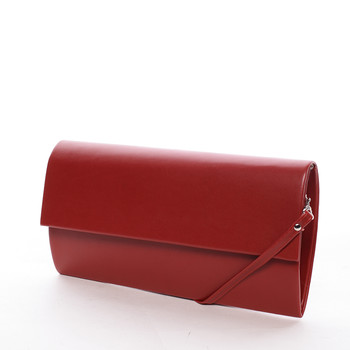 Veľká dámska listová kabelka červená matná - Delami Dallas