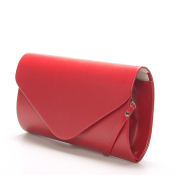 Luxusná veľká dámska listová kabelka červená matná - Delami LasVegas