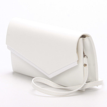 Originálna dámska listová kabelka biela matná - Delami Phoenix