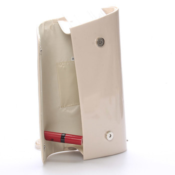 Luxusná veľká dámska listová kabelka béžová lesklá - Delami Chicago