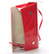 Luxusná veľká dámska listová kabelka červená lesklá - Delami Chicago