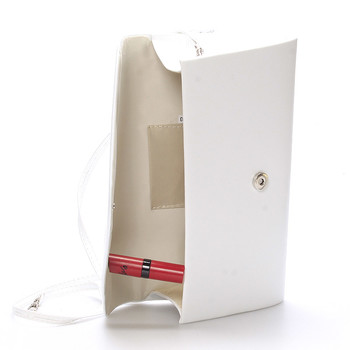 Luxusná veľká dámska listová kabelka biela matná - Delami LasVegas