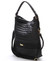 Veľká elegantná crossbody kabelka čierna - Carine Elgin