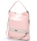 Veľká elegantná crossbody kabelka ružová - Carine Elgin