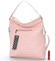 Veľká elegantná crossbody kabelka ružová - Carine Elgin